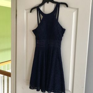 navy formal dress